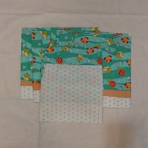 Under the sea handmade reversible valances